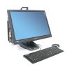 Ergotron Neo-Flex® All-In-One Lift Stand, Front View, Black Colour, Keyboard, Mouse, CPU Mounted, Monitor Mounted