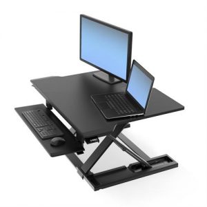 Ergotron WorkFit-TX Standing Desk Converter Monitor and Laptop