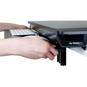 Ergotron WorkFit-TX Standing Desk Converter Pull Keyboard Tray