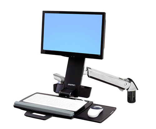 StyleView Sit-Stand Combo Arm with Worksurface
