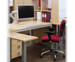 Ergotron HX Desk Monitor Arm, Office Setting, Monitor Mounted, White Colour