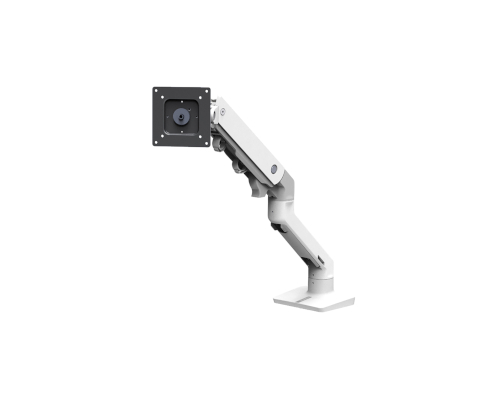 Ergotron HX Desk Monitor Arm, White Colour, Front View, Arm Only