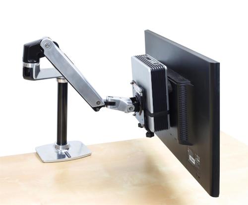 Ergotron Thin Client Mount, Black, Directly Behind Monitor