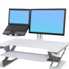 Ergotron Workfit LCD & Laptop Kit (white) Assembled with Monitor