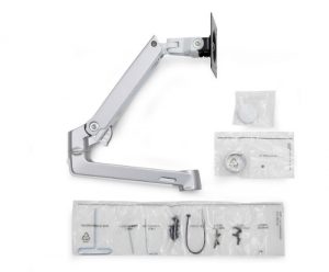 Ergotron LX Arm, Extension and Collar Kit Polished Aluminium