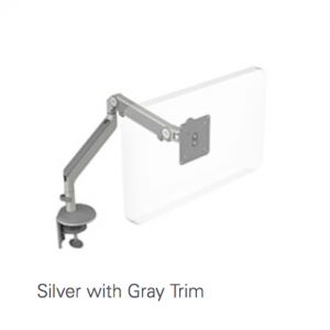 Humanscale M2 Monitor Stand Silver with Grey Trim