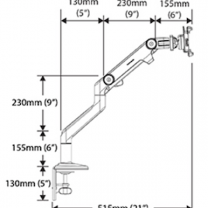 Humanscale M8 | Adjustable Monitor Arm | ErgoPro