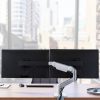 Humanscale M8.1 Monitor Arm Dual Monitor View