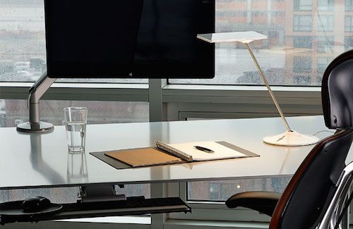 Humanscale M8 Monitor Stand in the Office
